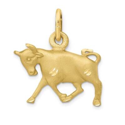 Taurus Zodiac Charm 10k Gold 10ZC477, MPN: 10ZC477,