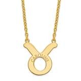 Taurus Zodiac Necklace Gold Plated Sterling Silver XNA744GP, MPN: XNA744GP,