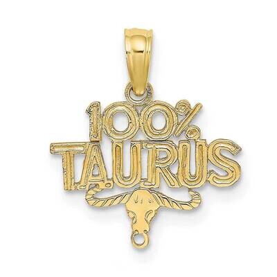100% Taurus Charm 10k Gold 10D4055, MPN: 10D4055,