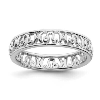 Leo Zodiac Ring Sterling Silver QSK2022, MPN: QSK2022, 191101000560