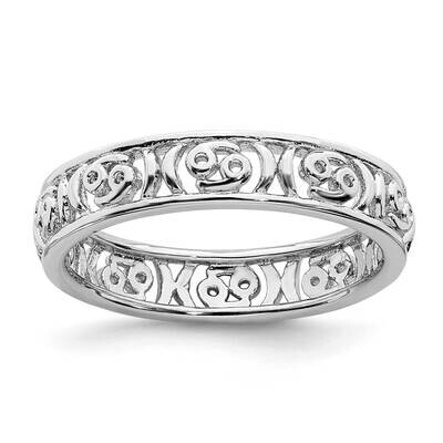 Cancer Zodiac Ring Sterling Silver QSK2016, MPN: QSK2016, 191101000225