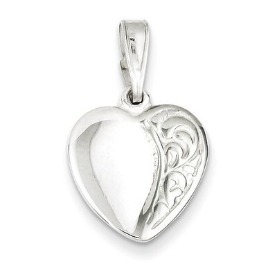 Heart Pendant Sterling Silver QC3736, MPN: QC3736, 883957908380