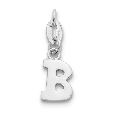 Initial B Pendant Sterling Silver QC6513B, MPN: QC6513B, 883957546827