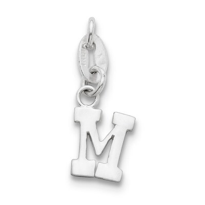 Initial M Pendant Sterling Silver QC6513M, MPN: QC6513M, 883957548395