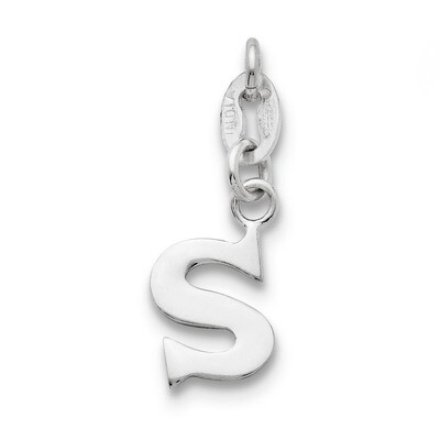 Initial S Pendant Sterling Silver QC6513S, MPN: QC6513S, 883957570914