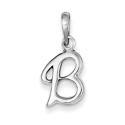 Initial B Pendant Sterling Silver QC6512B, MPN: QC6512B, 883957567280