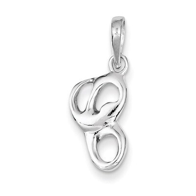 Initial C Pendant Sterling Silver QC6512C, MPN: QC6512C, 883957432366