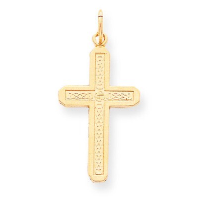 Cross Charm 10k Gold 10C317, MPN: 10C317, 886774084343