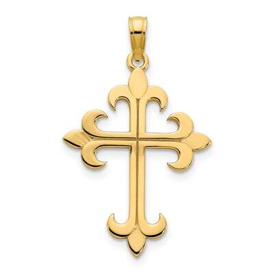 Cross Charm 14k Gold D5241, MPN: D5241,