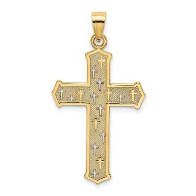 Arrow Tip Cross with Cross Accents Charm 14k Gold K8527, MPN: K8527, 637218063543