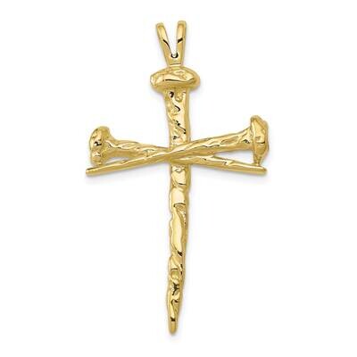Cross Charm 10k Gold Polished 10D164, MPN: 10D164,