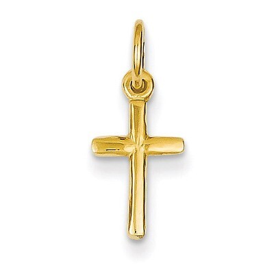 Small Cross Charm 14k Gold K2280, MPN: K2280, 883957901619