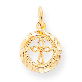 CROSS IN FRAME CHARM 10k Gold 10C295, MPN: 10C295, 883957429687