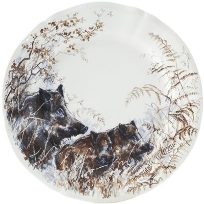 Gien Sologne Dessert Plate Boar 1631ADE026, MPN: 1631ADE026, 840769009490