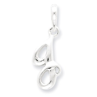 Initial J Pendant Sterling Silver QC6512J, MPN: QC6512J, 883957560984