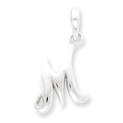 Initial M Pendant Sterling Silver QC6512M, MPN: QC6512M, 883957554471