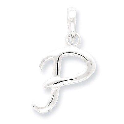 Initial P Pendant Sterling Silver QC6512P, MPN: QC6512P, 883957501147