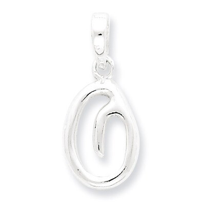 Initial O Pendant Sterling Silver QC6512O, MPN: QC6512O, 883957563930