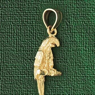 Dazzlers Jewelry Parrot Pendant Necklace Charm Bracelet in Yellow, White or Rose Gold 2893, MPN: DZ…