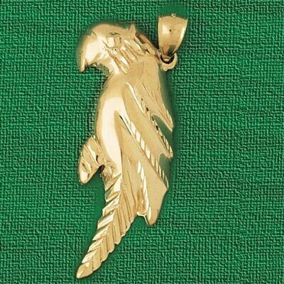 Dazzlers Jewelry Parrot Pendant Necklace Charm Bracelet in Yellow, White or Rose Gold 2885, MPN: DZ…