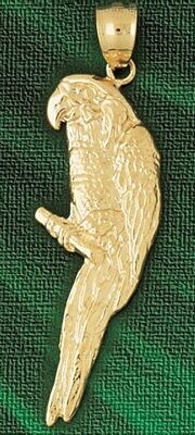 Dazzlers Jewelry Parrot Pendant Necklace Charm Bracelet in Yellow, White or Rose Gold 2882, MPN: DZ…