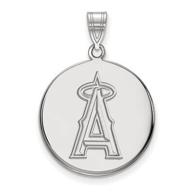 Los Angeles Angels Large Disc Pendant 14k White Gold 4W015ANG, MPN: 4W015ANG, 886774840314