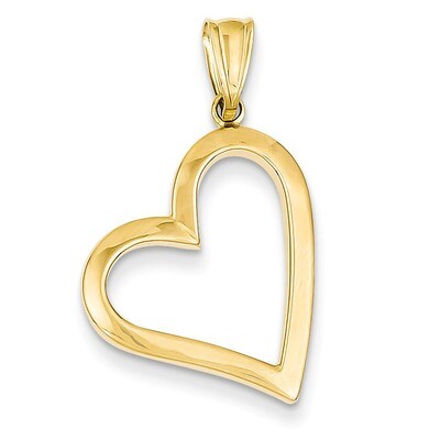 Hollow Heart Pendant 14k Gold K4664, MPN: K4664, 886774257778