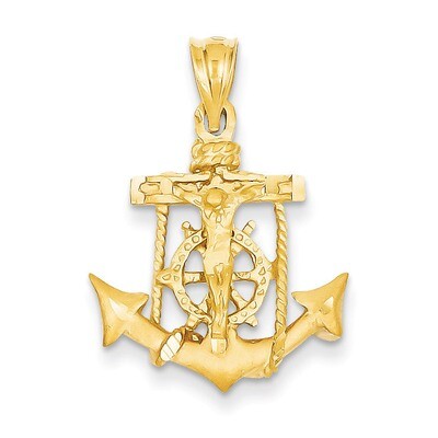Mariners Cross Pendant 14k Gold C139, MPN: C139, 883957267524