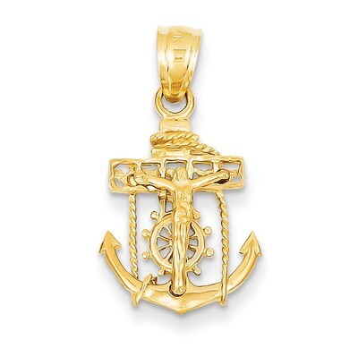 Mariners Cross Pendant 14k Gold C809, MPN: C809, 883957267500