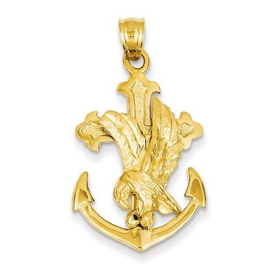 Mariners Cross with Eagle Pendant 14k Gold C1408, MPN: C1408, 883957136417