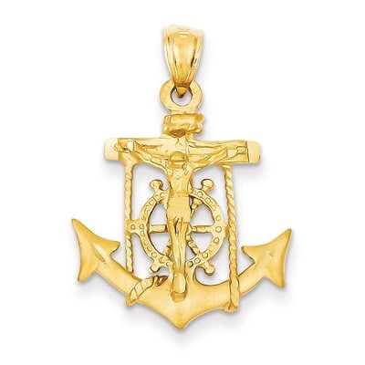 Mariners Cross Pendant 14k Gold C141, MPN: C141, 883957267548