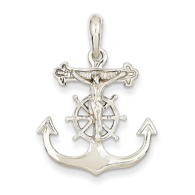 Mariner&#39;s Cross Pendant 14k White Gold K2290, MPN: K2290, 883957901626