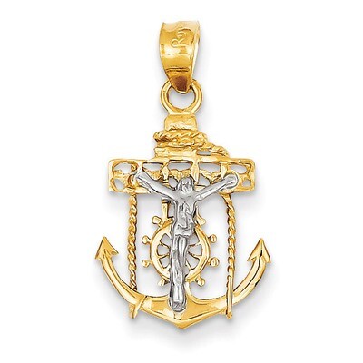 Mariners Cross Pendant 14k Two-Tone Gold C810, MPN: C810, 883957267470