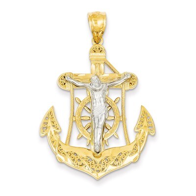 Mariner&#39;s Cross Pendant 14k Two-Tone Gold C3929, MPN: C3929, 886774617701