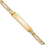 Figaro ID Bracelet 14k Gold FG100ID-8, MPN: FG100ID-8, 883957722955