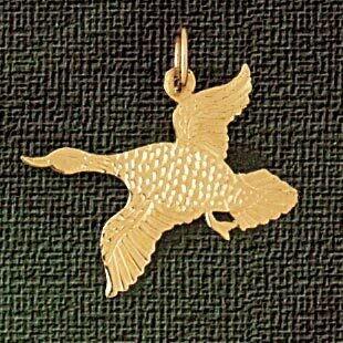 Dazzlers Jewelry Ocean Bird Pendant Necklace Charm Bracelet in Yellow, White or Rose Gold 2955, MPN…