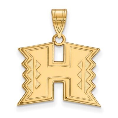 The University of Hawaii Medium Pendant Gold-plated Silver GP003UHI, MPN: GP003UHI, 886774896793