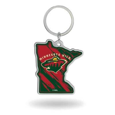 NHL Minnesota Wild-Minnesota State Shaped Key Ring GC8069, MPN: GC8069, 767345747983