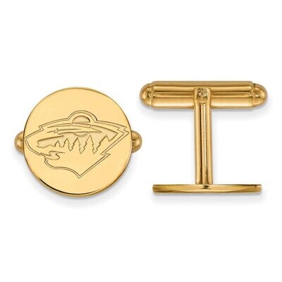 Minnesota Wild Cufflinkss Gold-plated Silver GP010WIL, MPN: GP010WIL, 886774742236
