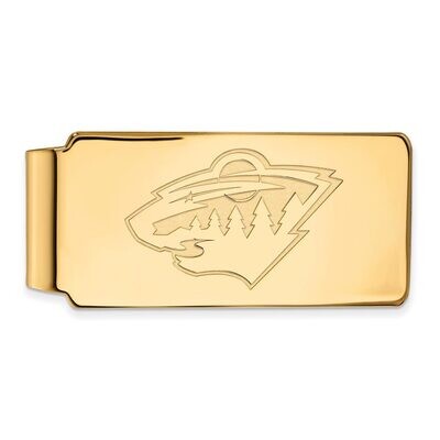 Minnesota Wild Money Clip 10k Yellow Gold 1Y016WIL, MPN: 1Y016WIL, 886774735689