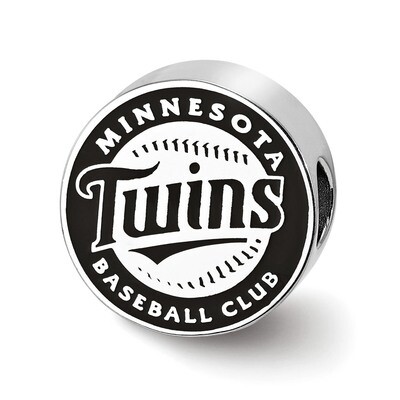 Minnesota Twins Enameled Bead Sterling Silver SS500TWN, MPN: SS500TWN, 634401358127