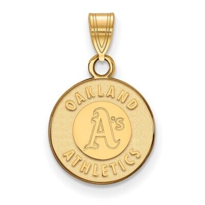 Oakland Athletics Small Pendant Gold-plated Silver GP002ATH, MPN: GP002ATH, 886774892122