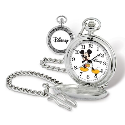 Disney Mickey Mouse Pocket Watch with Chain  XWA5728, MPN: XWA5728, 843231066786