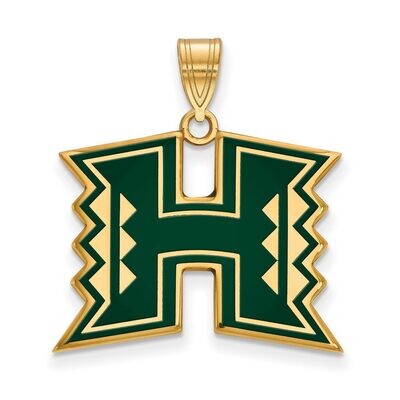 The University of Hawaii Large Enamel Pendant Gold-plated Silver GP021UHI, MPN: GP021UHI, 886774926…