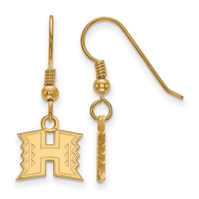 The University of Hawaii x-Small Dangle Earring Wire Gold-plated Silver GP005UHI, MPN: GP005UHI, 88…