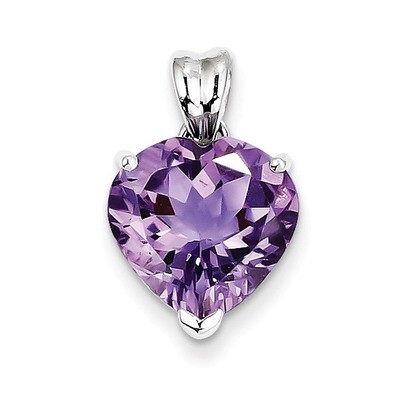 Amethyst Pendant Sterling Silver QP2902AM, MPN: QP2902AM, 883957490663