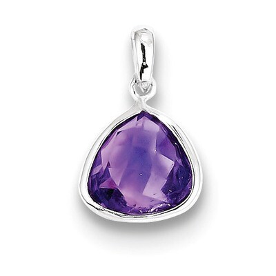 Amethyst Pendant Sterling Silver QP2896AM, MPN: QP2896AM, 883957435602