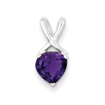 Amethyst Fancy Pendant Sterling Silver Polished QP2092, MPN: QP2092, 883957497167