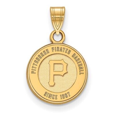 Pittsburgh Pirates Small Pendant Gold-plated Silver GP025PIR, MPN: GP025PIR, 886774928814