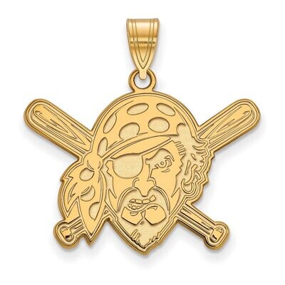Pittsburgh Pirates Large Pendant Gold-plated Silver GP023PIR, MPN: GP023PIR, 886774927510